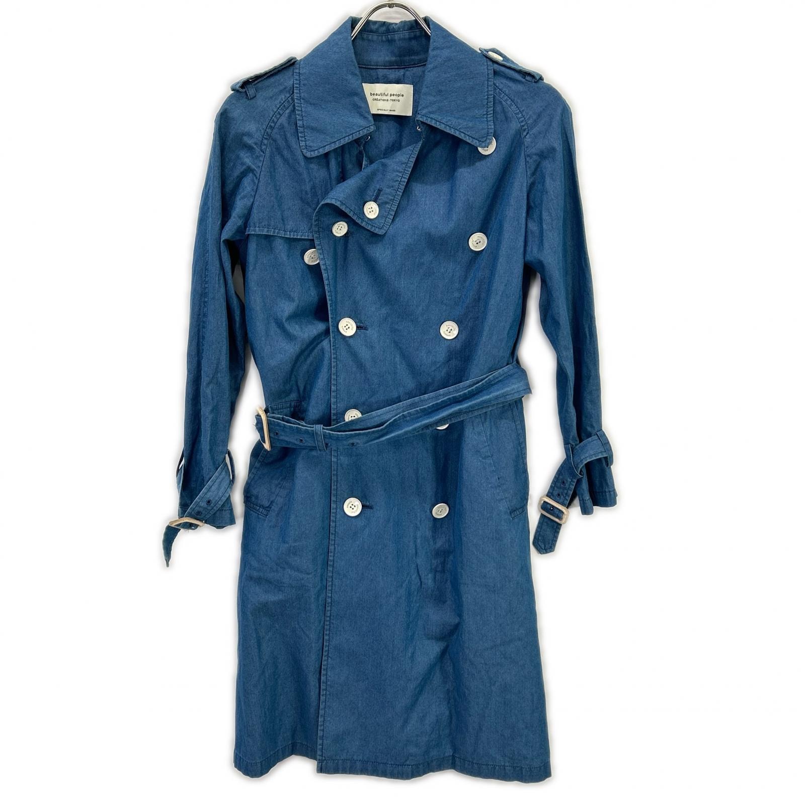 ビューティフルピープル 1510103407 デニムトレンチコート 140