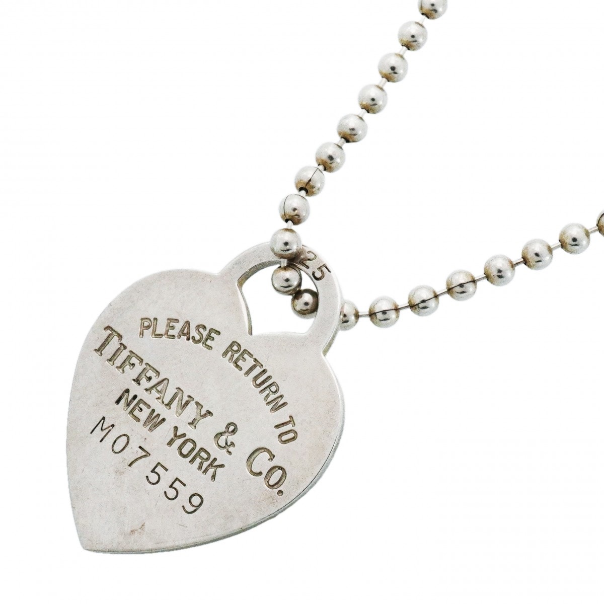 【6jcb1003-k】ティファニー ネックレス リターントゥハート シルバー925【中古】レディース
