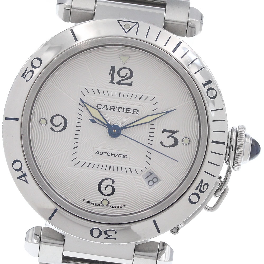 ★保 カルティエ パシャ38mm デイト W3103155 メンズ 【中古】