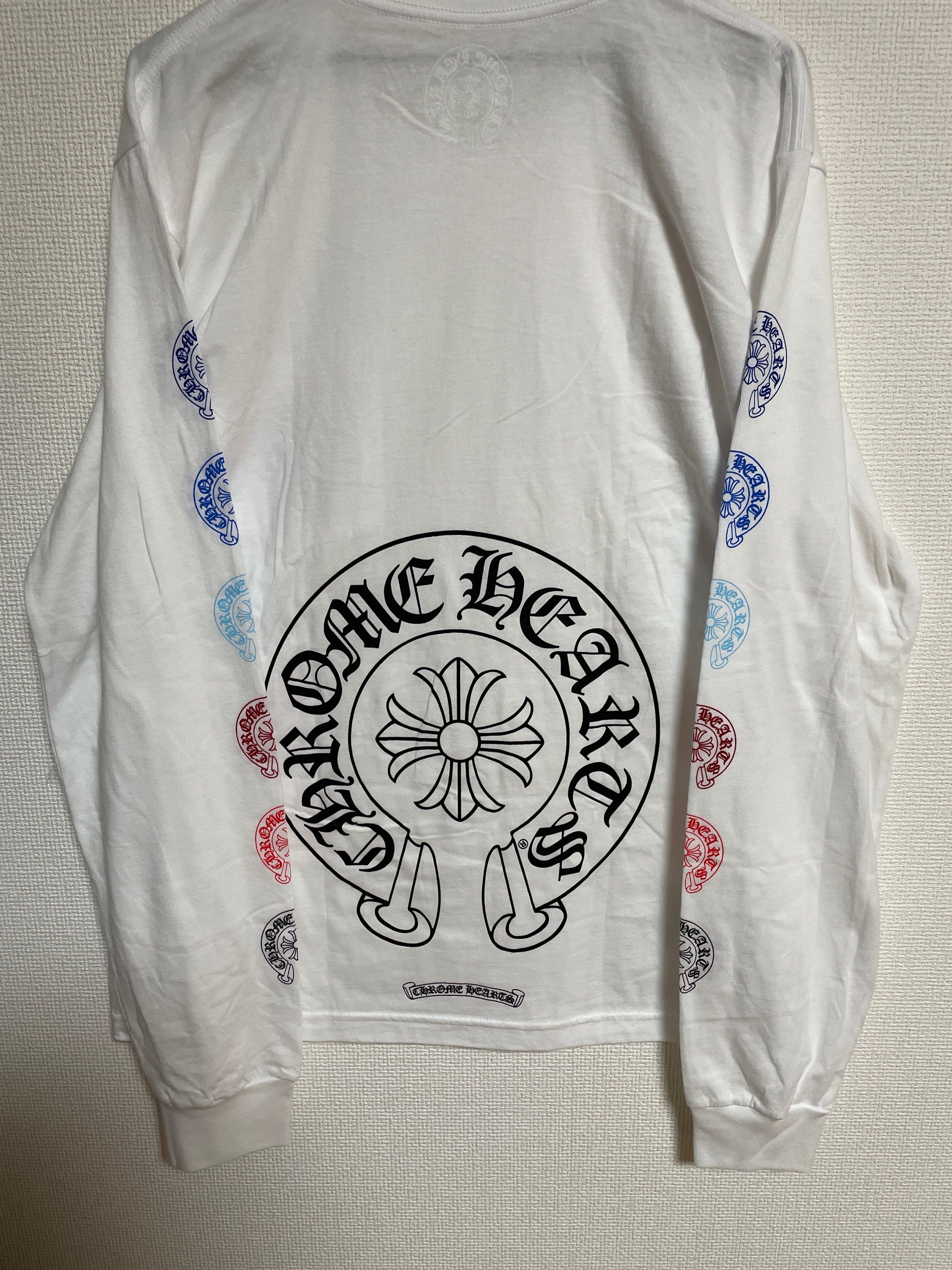 クロムハーツ ホースシュープリント 長袖tシャツ