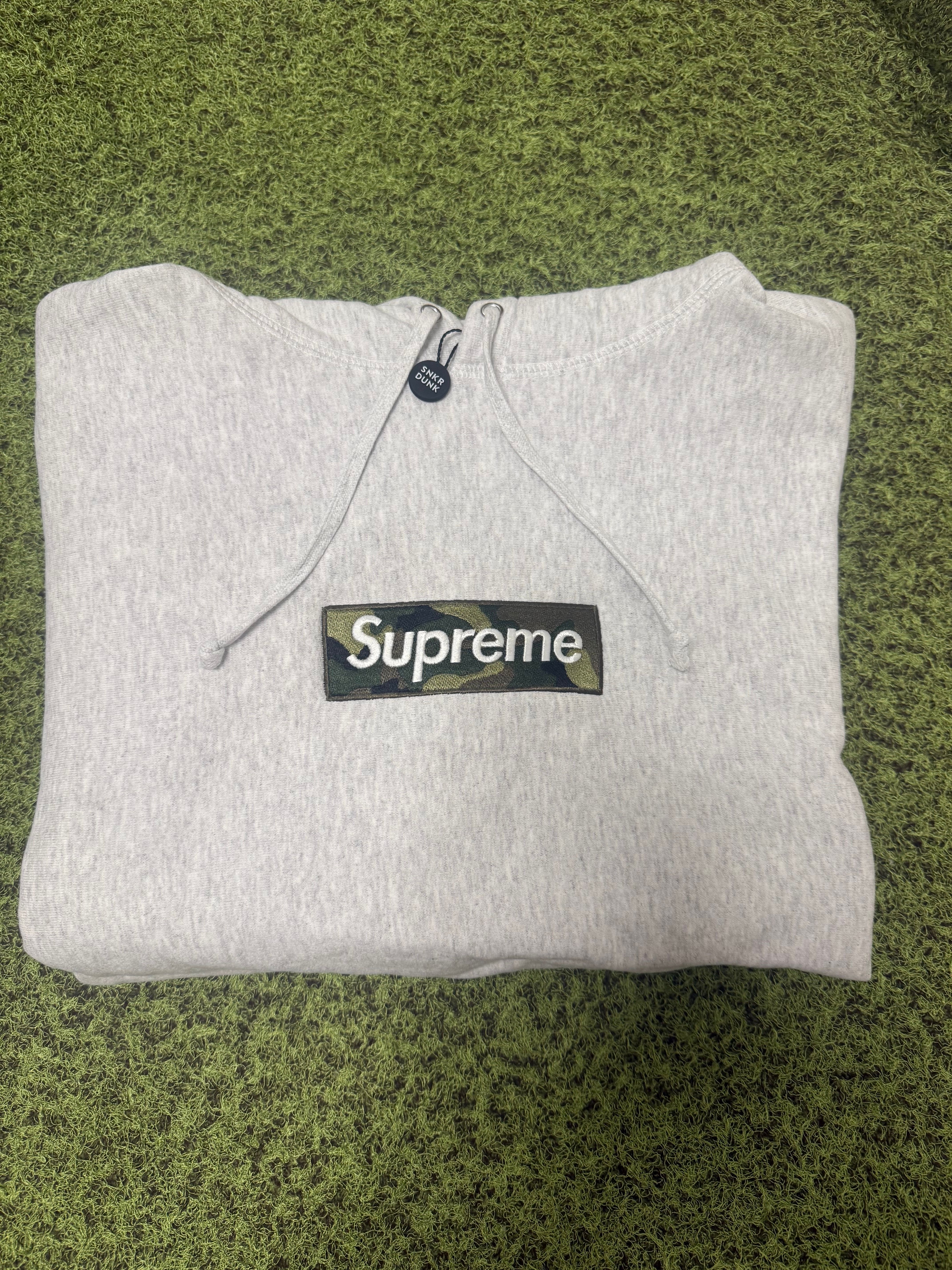 Supreme Box Logo Hooded Sweatshirt "Ash Grey" (23FW)