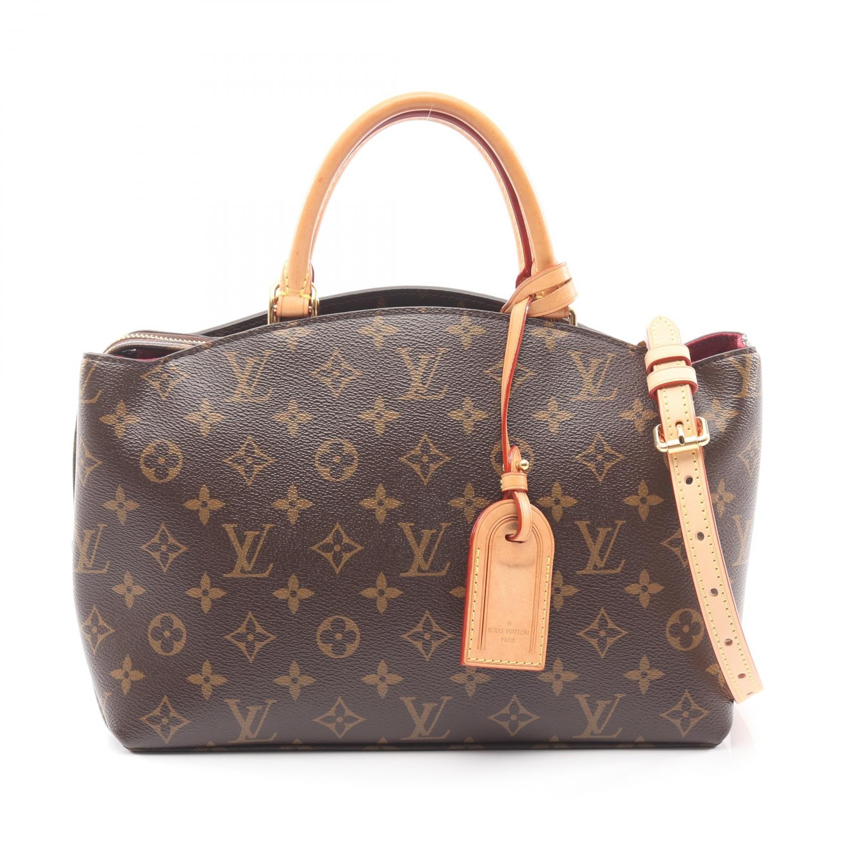ルイ・ヴィトン LOUIS VUITTON プティ パレPM モノグラム 2WAY ハンドバッグ バッグ PVCコーティングキャンバス レザー レディース ブラウン系 M45900 【中古】