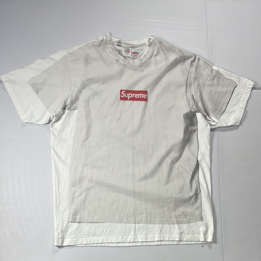 Supreme x MM6 Maison Margiela Box Logo Tee "White"