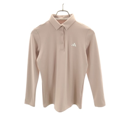 adidas アディダス 長袖 ポロシャツ M ベージュ