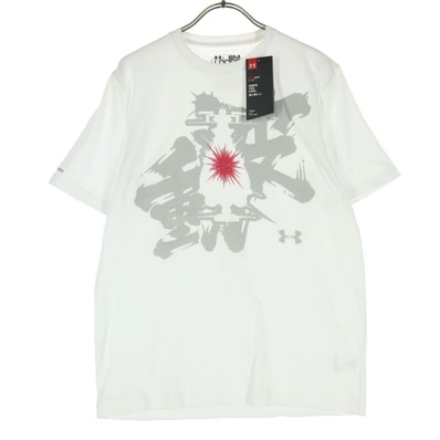 未使用 UNDER ARMOUR アンダーアーマー 宇宙戦艦ヤマト コラボ プリント 半袖 Tシャツ SM ホワイト