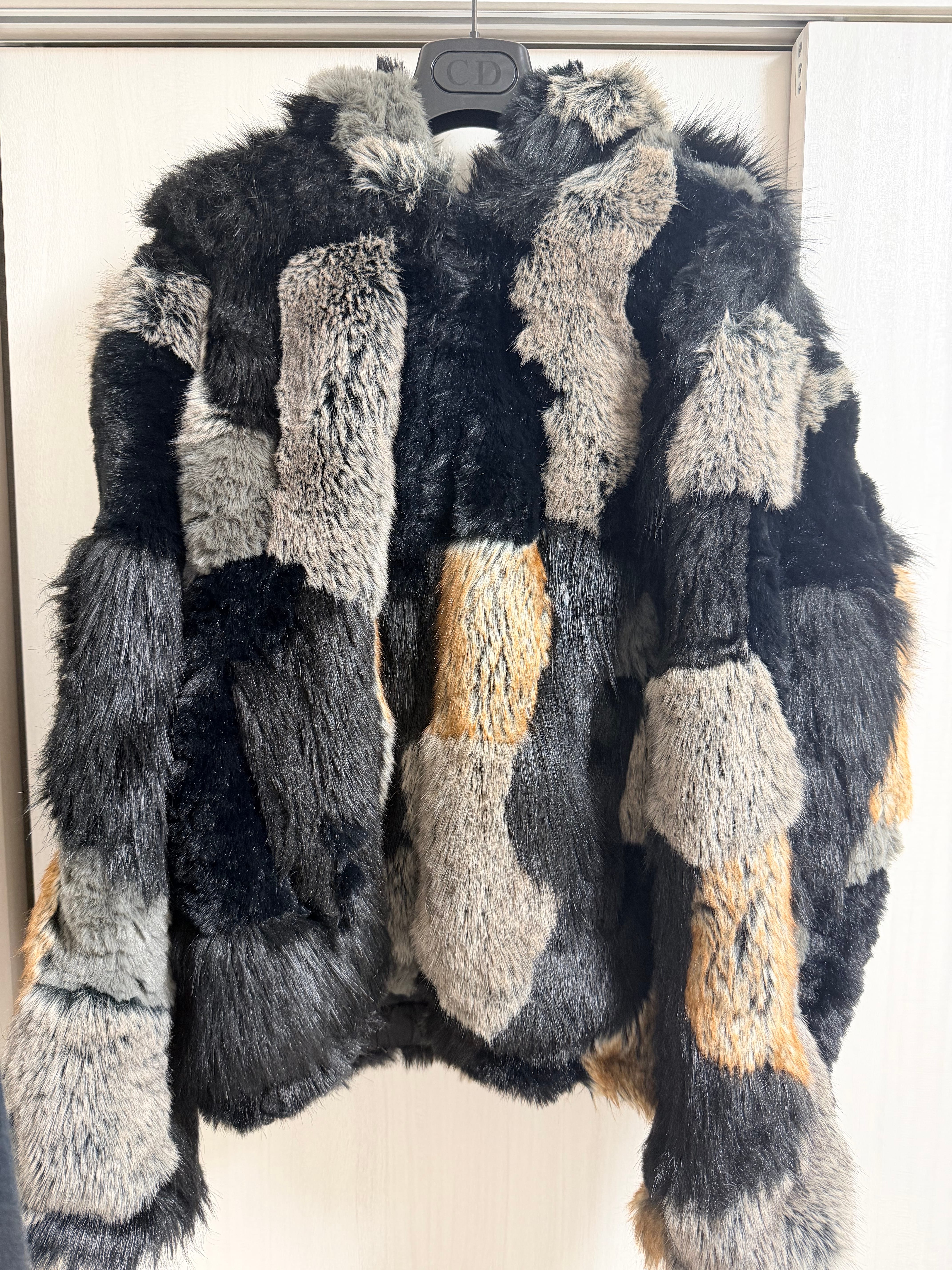 Supreme Patchwork WINDSTOPPER Hooded Faux Fur Jacket 