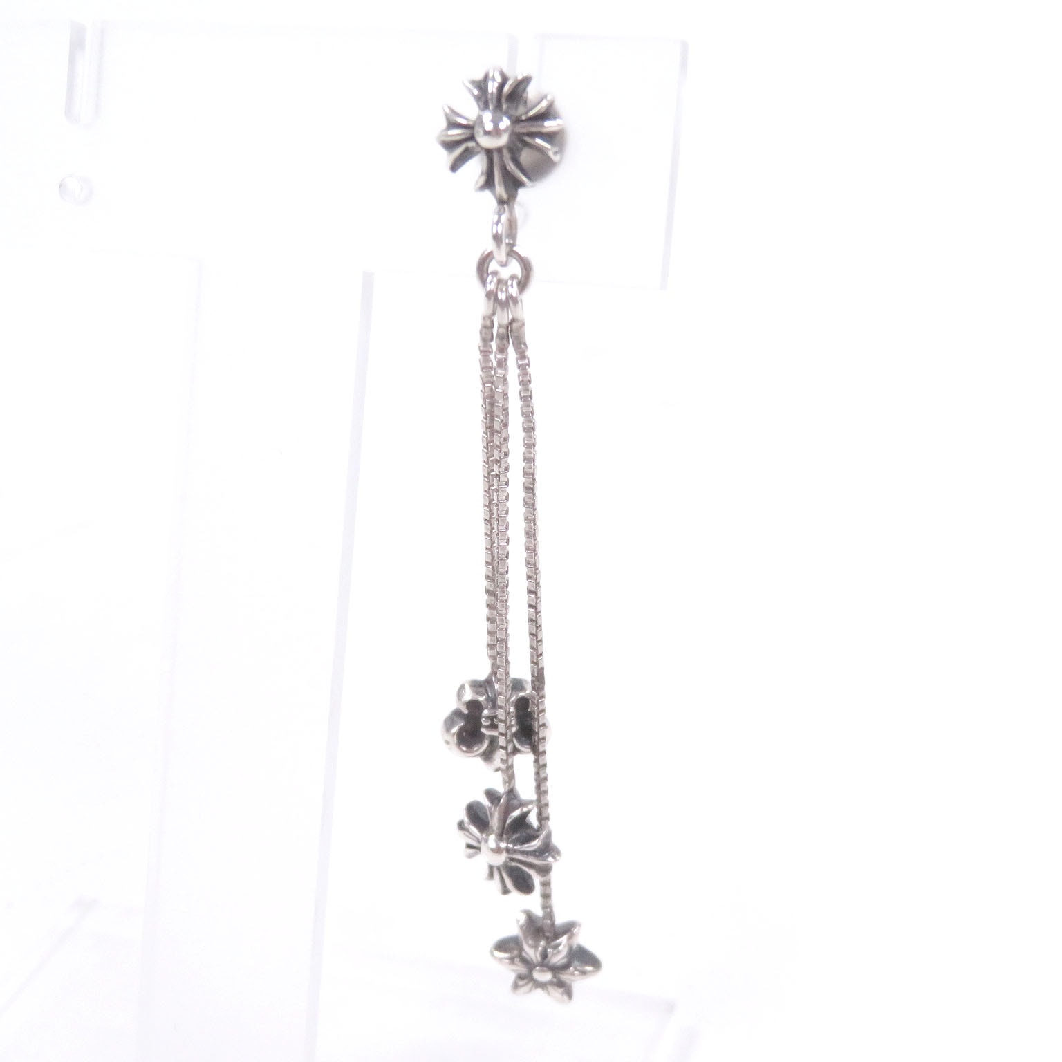 Chrome HEarts Jojo with 3 Charm Earrings (for right ear) "Silver"