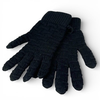 極美品 エルメス 手袋 ブラック メンズ M