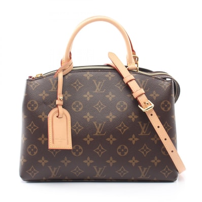 ルイ・ヴィトン LOUIS VUITTON プティ パレPM モノグラム 2WAY ハンドバッグ バッグ PVCコーティングキャンバス レザー レディース ブラウン系 M45900 【中古】