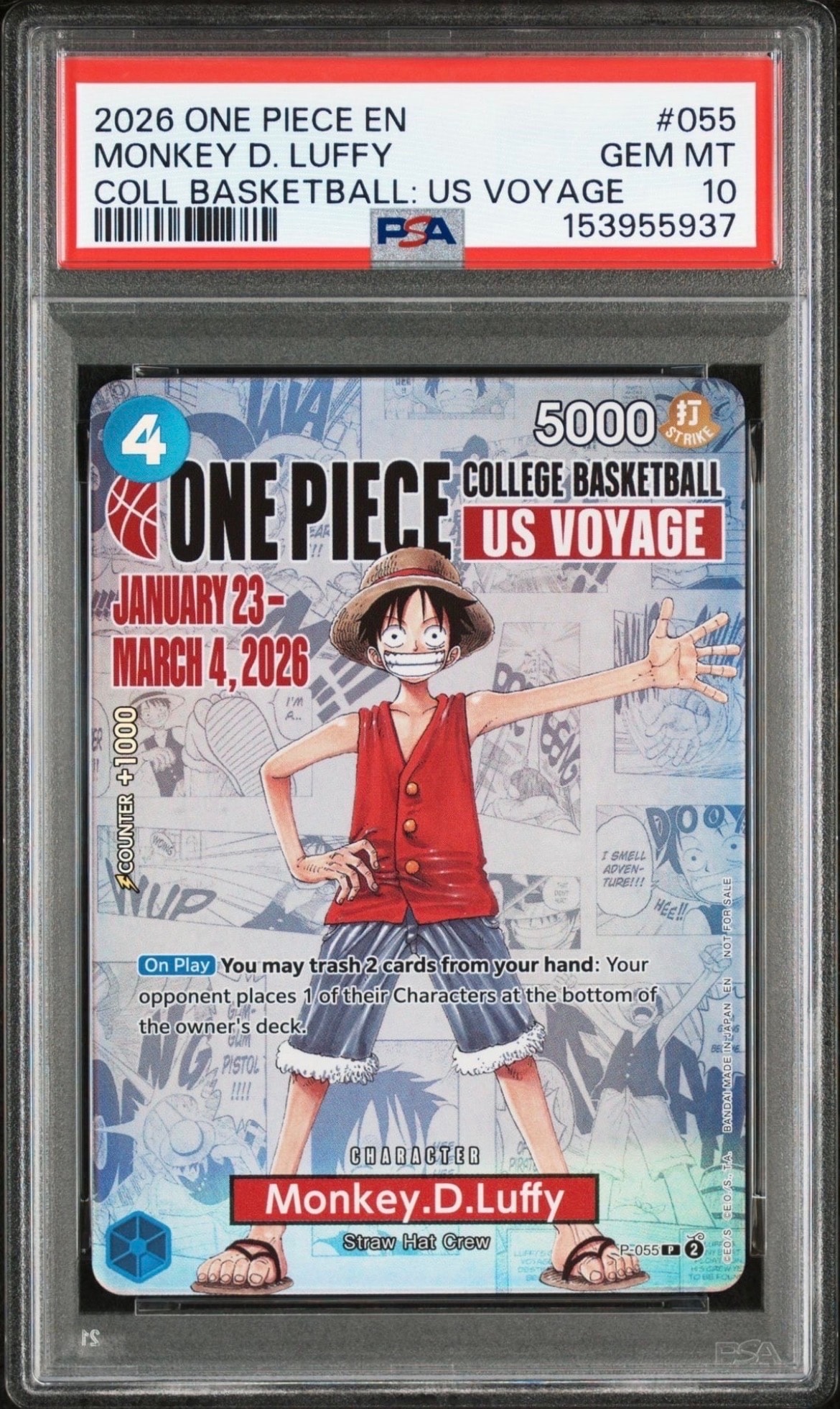 PSA10 サンジ OP10-005 SR 公式イベント上位賞 プロモ ホロ サンジ(未開封/illust:Koushi Rokushiro)【SR】{OP10-005} - カード