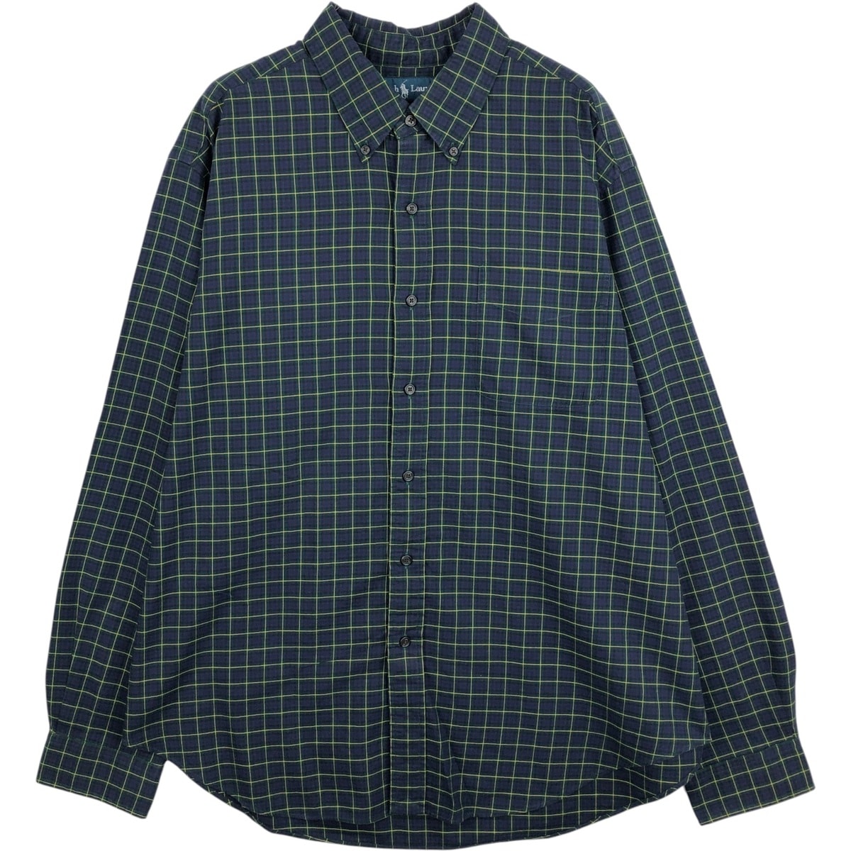 古着 ラルフローレン Ralph Lauren CLASSIC FIT クラシックフィット 長袖 ボタンダウンチェックシャツ メンズXL相当/eaa629116