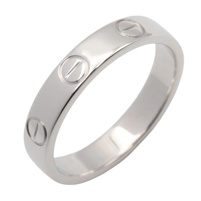 カルティエ CARTIER ミニラブリング リング・指輪 ジュエリー K18WG(ホワイトゴールド) メンズ レディース シルバー系 【中古】