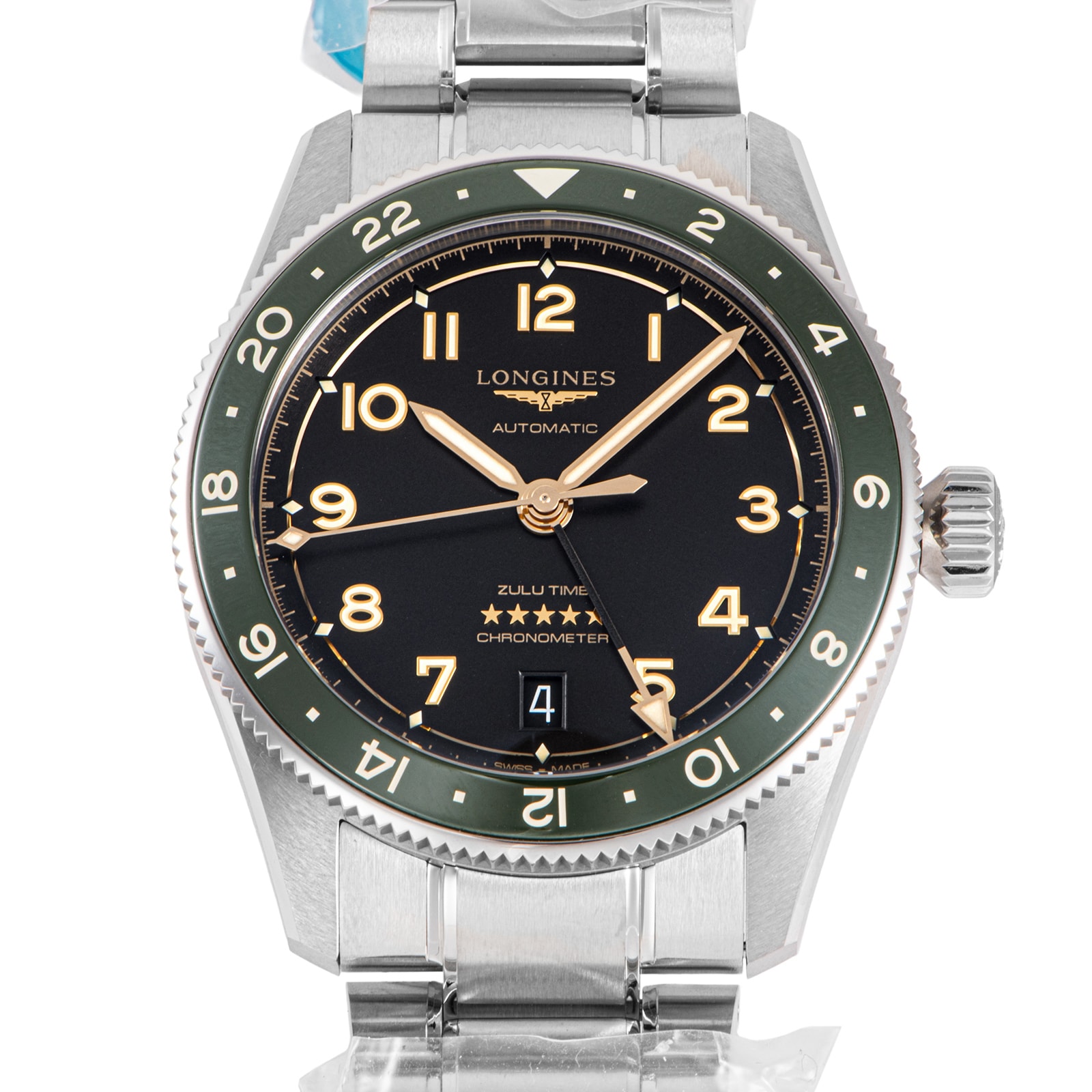 【新品】LONGINES ロンジン スピリット ズールータイム L3.802.4.63.6 ステンレススチール【中古】