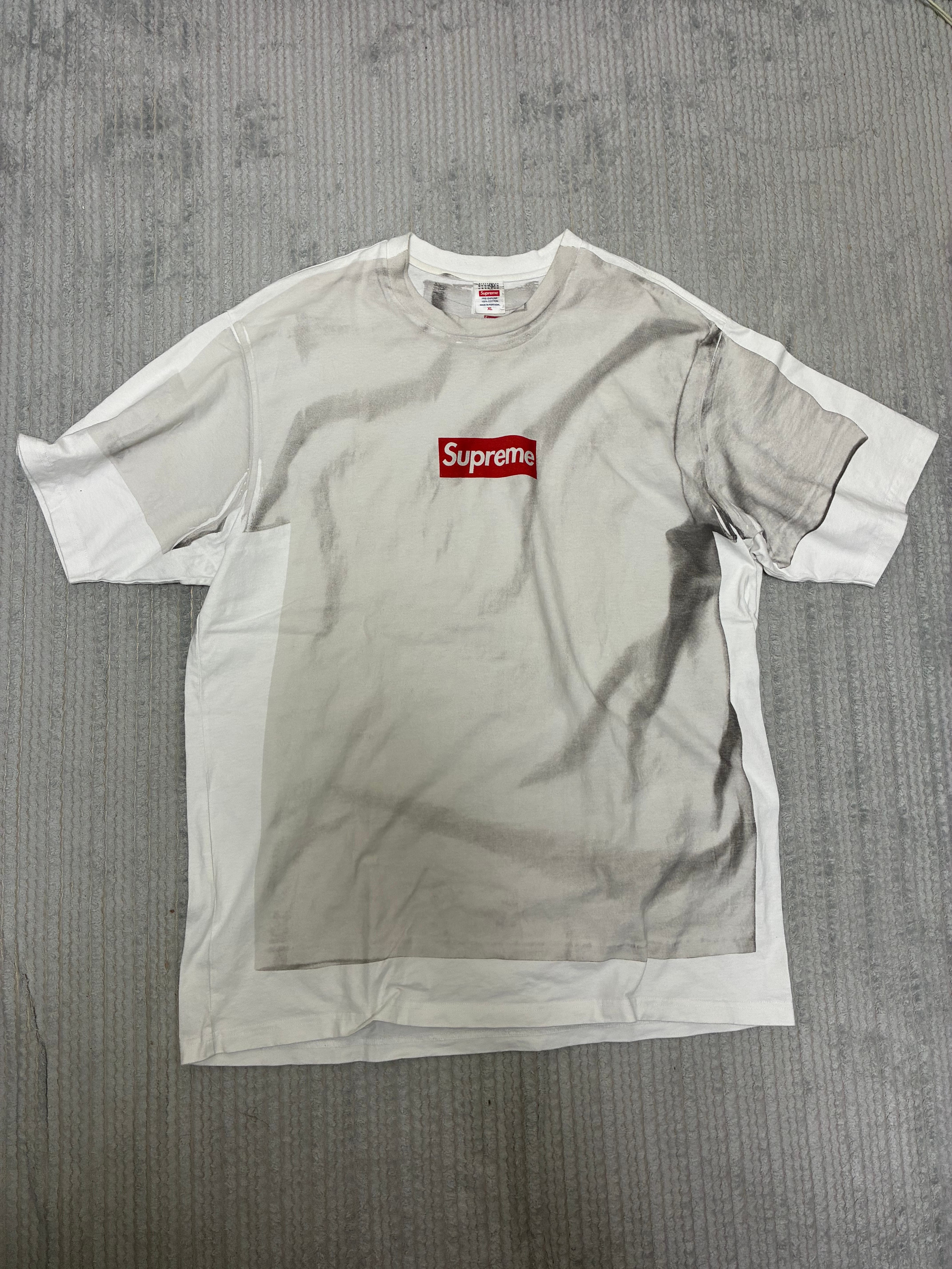 Supreme x MM6 Maison Margiela Box Logo Tee "White"