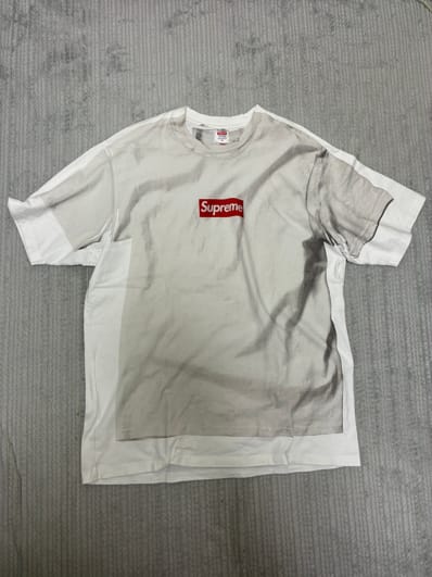 Supreme x MM6 Maison Margiela Box Logo Tee "White"