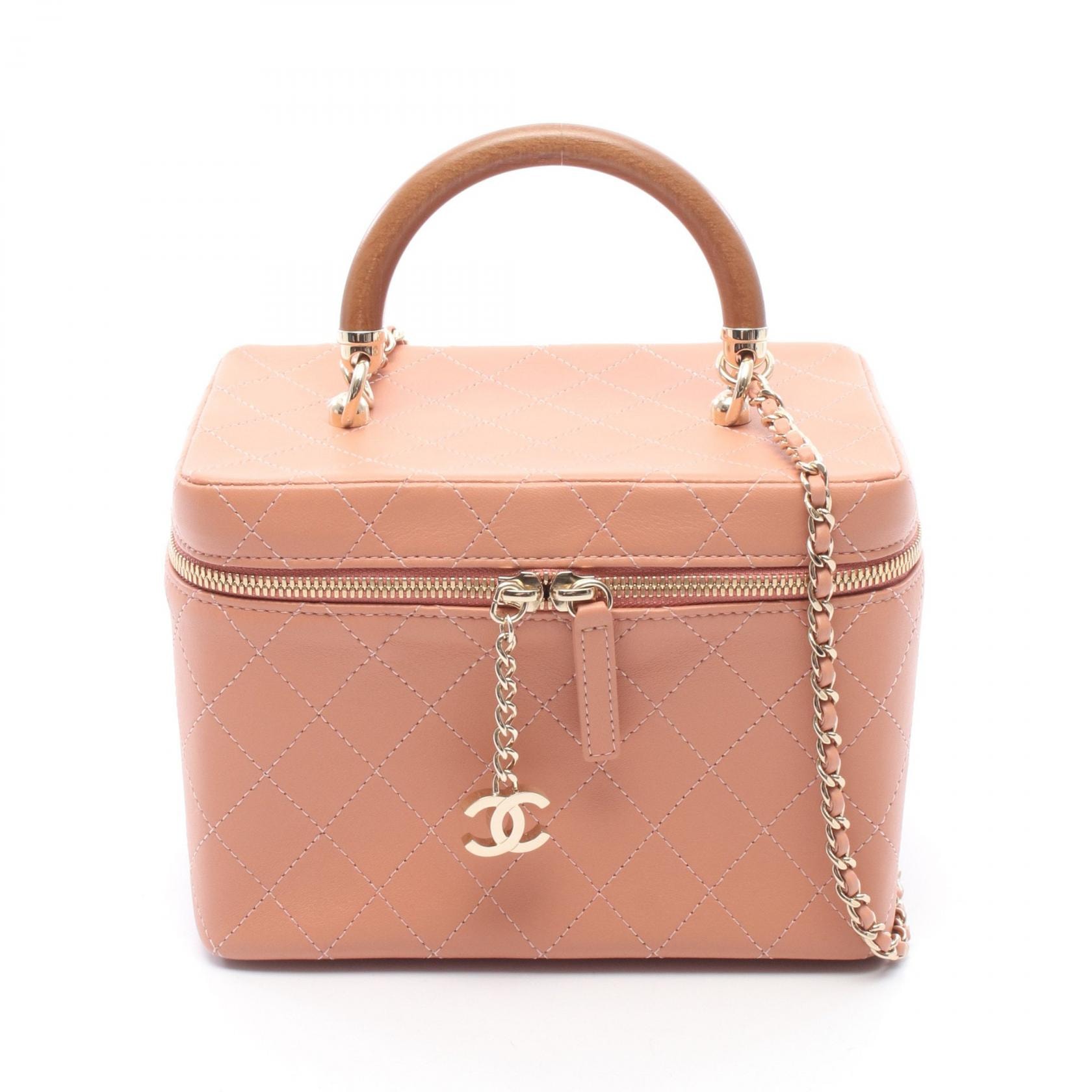 シャネル CHANEL マトラッセ ショルダーバッグ バッグ レザー レディース ピンク系 A57343 【中古】