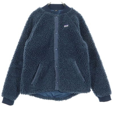patagonia パタゴニア 2019年製 ワンポイントロゴ 長袖 レトロX ボマージャケット ボアジャケット 14 ネイビー 品番65415