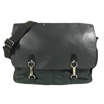 ルイヴィトン LOUIS VUITTON デルスー M30162 タイガ 斜め掛け カバン フラップ メッセンジャーバッグ ショルダーバッグ タイガレザー アルドワーズ ブラック