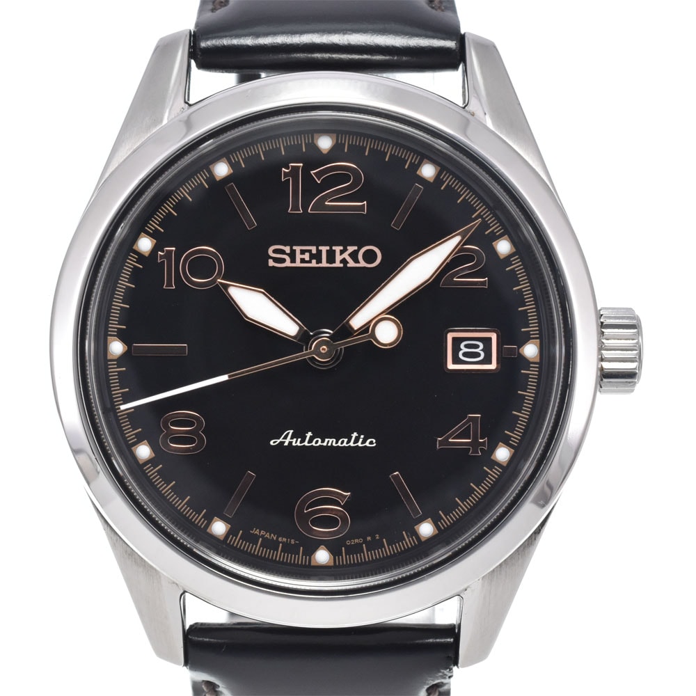 セイコー SEIKO 6R15-03K0/SARX031 プレサージュ 60周年記念 1956本限定 ブラック 自動巻き メンズ 良品 腕時計 M#148291