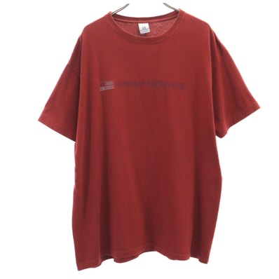 ARMANI EXCHANGE アルマーニエクスチェンジ USA製 半袖 Tシャツ L レッド系
