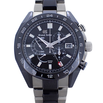 マスターショップ限定 SEIKO セイコー グランドセイコー ブラックセラミックスコレクション SBGC223 9R86-0AG0 スプリングドライブ GMT メンズ 腕時計