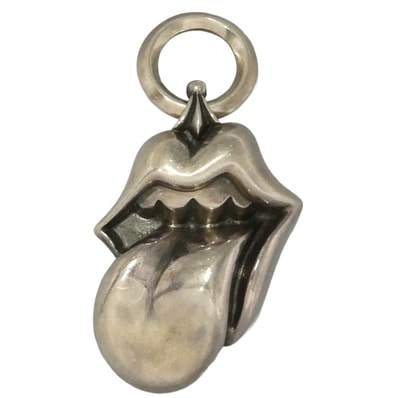 CHROME HEARTS クロムハーツ(原本無) LIPSTONGUE PENDANT リップアンドタン ペンダント トップ シルバー系【中古】