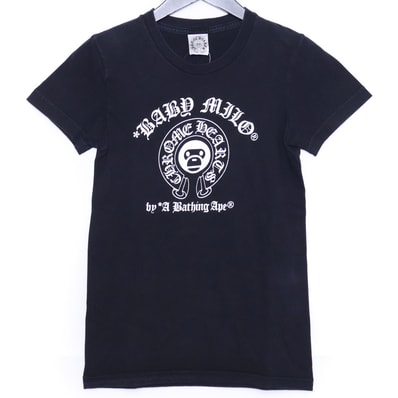 CHROME HEARTS × A BATHING APE レディース オールド ベイビーマイロ ホースシュー Tシャツ