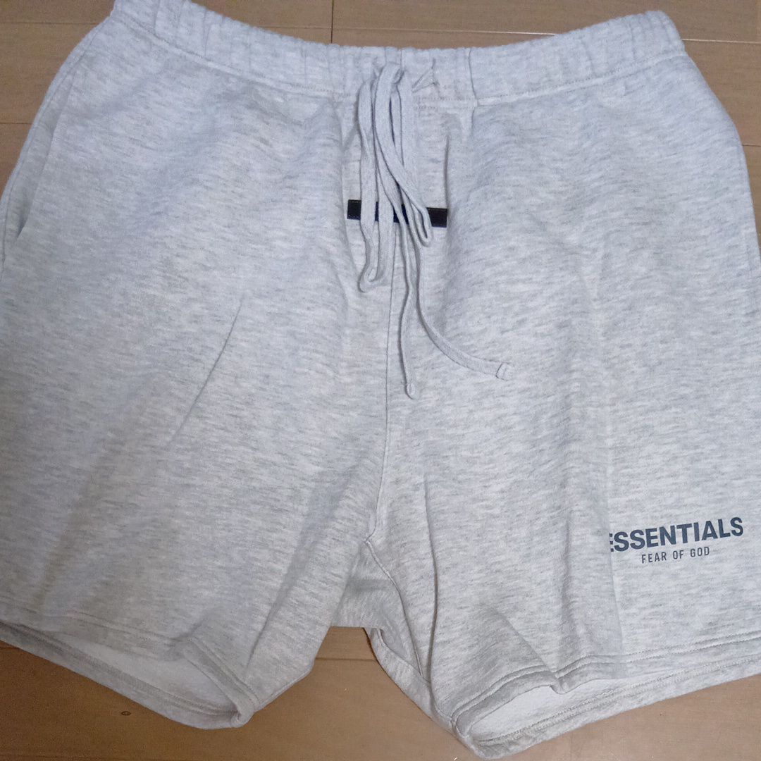 FEAR OF GOD ESSENTIALS SWEATSHORT "Light Heather Oatmeal"