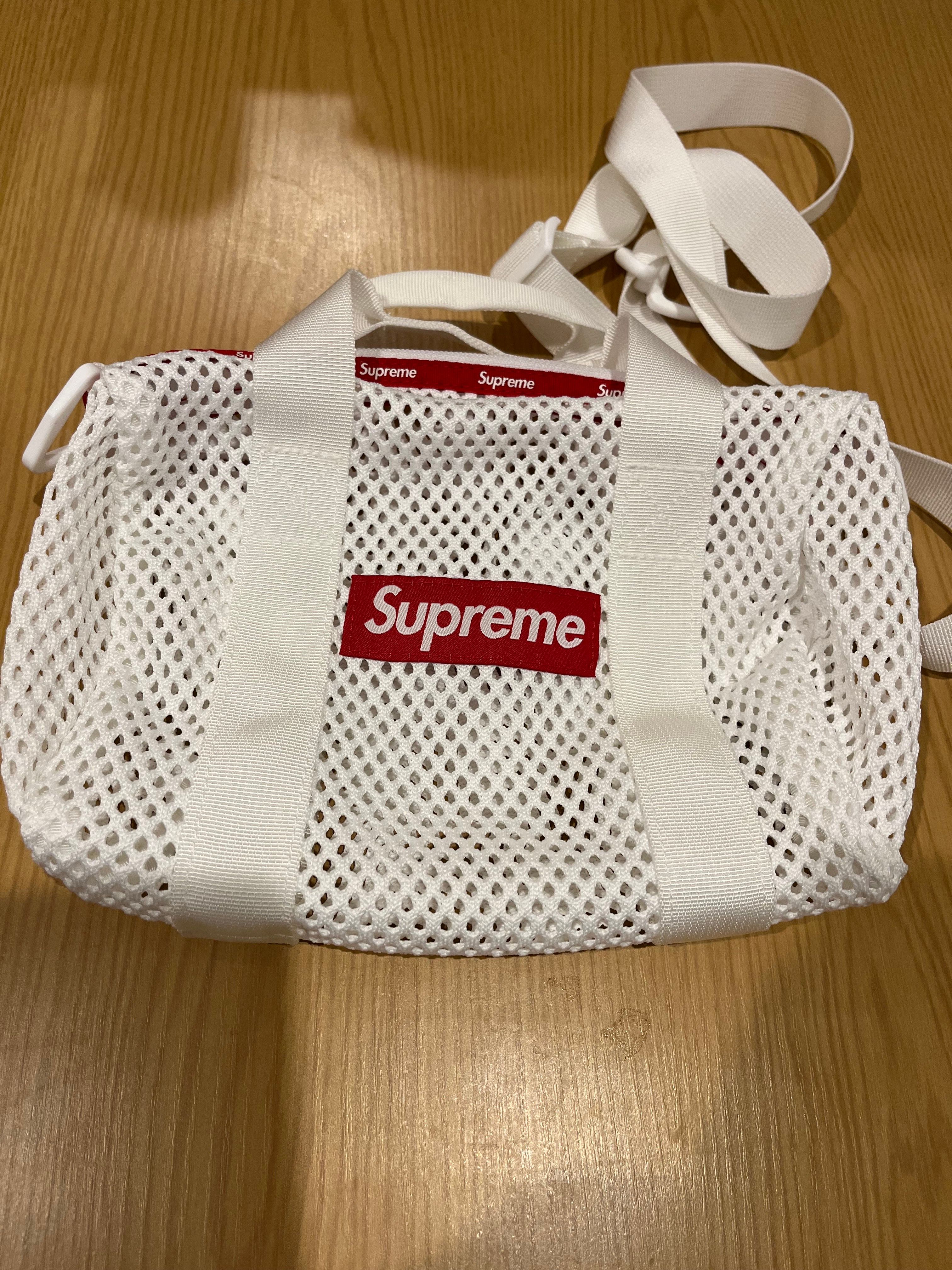 Supreme Mesh Mini Duffle Bag "White" (23SS)