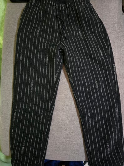 Stussy x Nike Striped Wool Pants "Black"