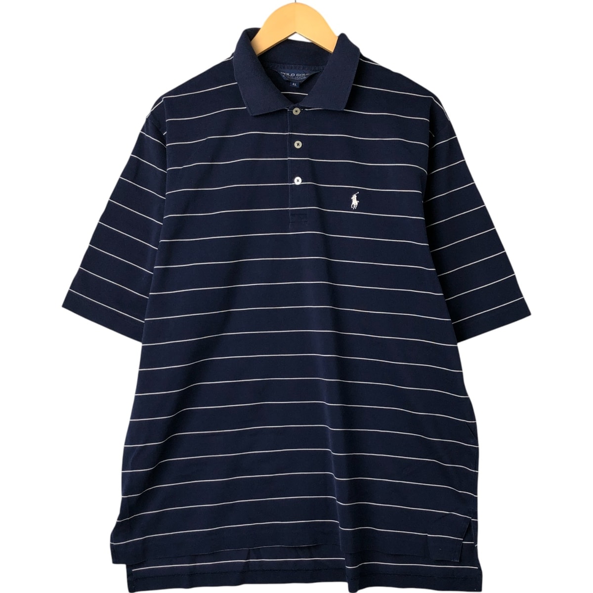 古着 ラルフローレン Ralph Lauren POLO GOLF ポロゴルフ 半袖 ボーダー ポロシャツ メンズXL相当/eaa547100