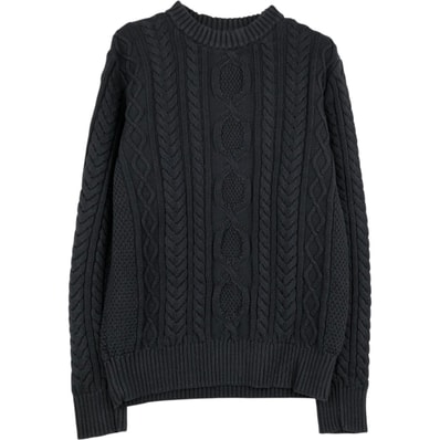 古着 90年代 エルエルビーン L.L.Bean ケーブル編み コットンニットセーター メンズS相当 ヴィンテージ/eaa617799