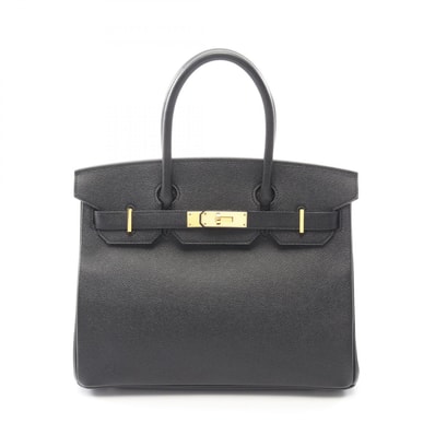 エルメス HERMES バーキン30 ハンドバッグ バッグ レザー カーフ(牛革) ヴォーエプソン ヴォーエプソン ブラック(エルメス) X刻印(2016年製造) レディース ブラック系 【中古】