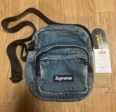Supreme Denim Shoulder Bag "Washed Indigo"