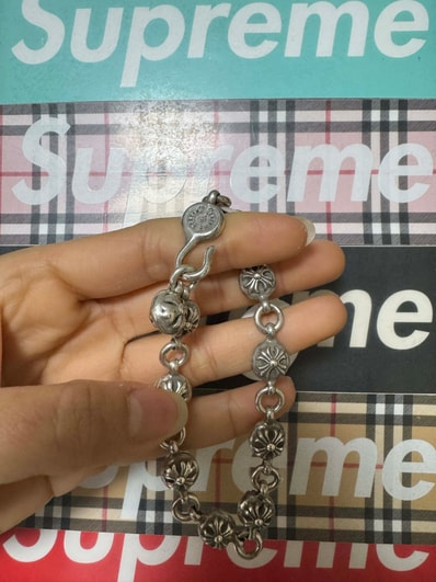 Chrome Hearts Cross Ball Bracelet #2 "Silver"