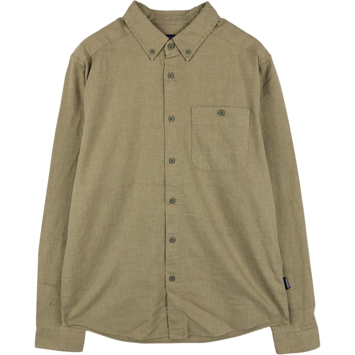 古着 パタゴニア Patagonia ORGANIC COTTON オーガニックコットン 53900FA19 長袖 ボタンダウン ライトネルシャツ メンズM相当/eaa677080