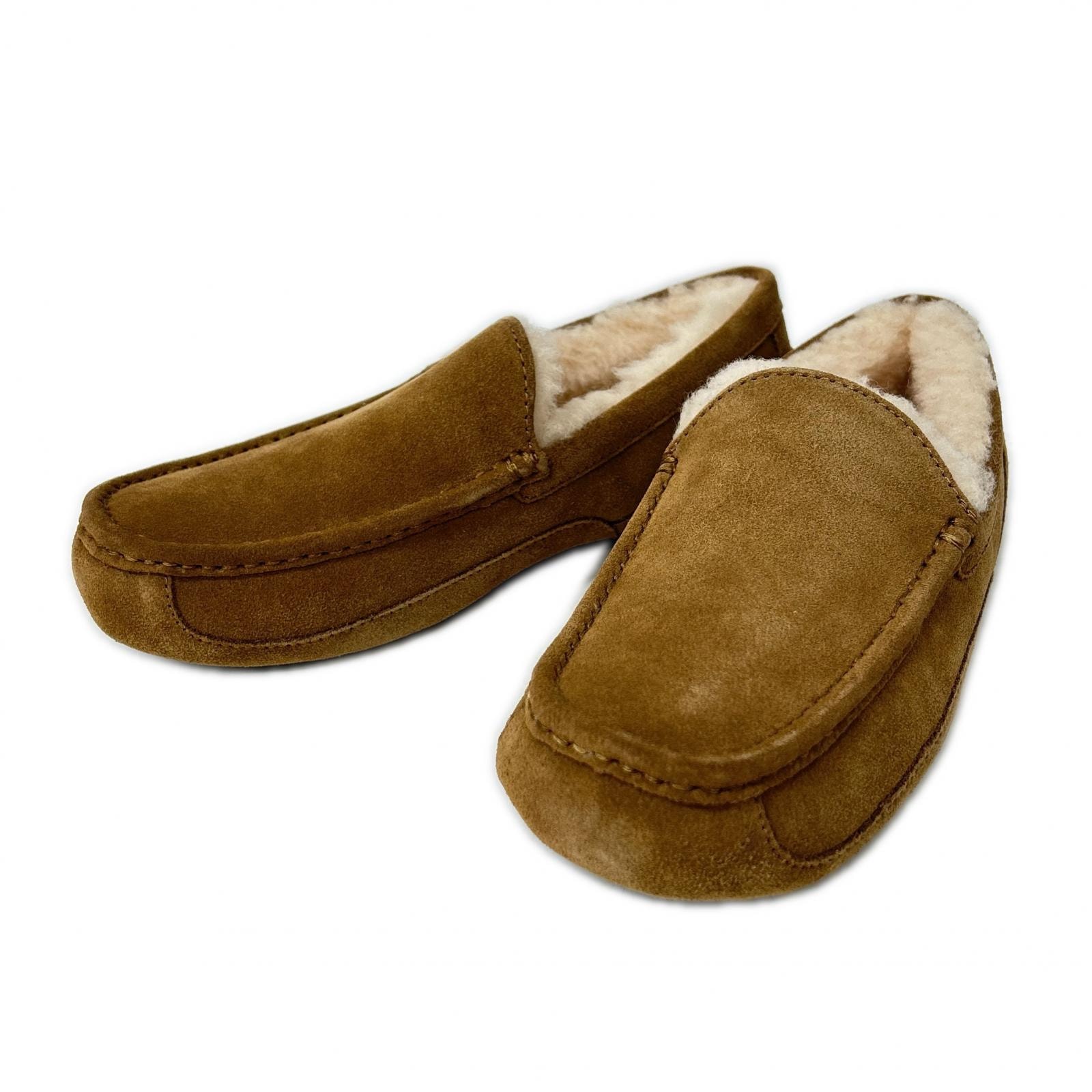 アグ 【新品同様】1101110 M ASCOT アスコット ムートン モカシン シューズ US8