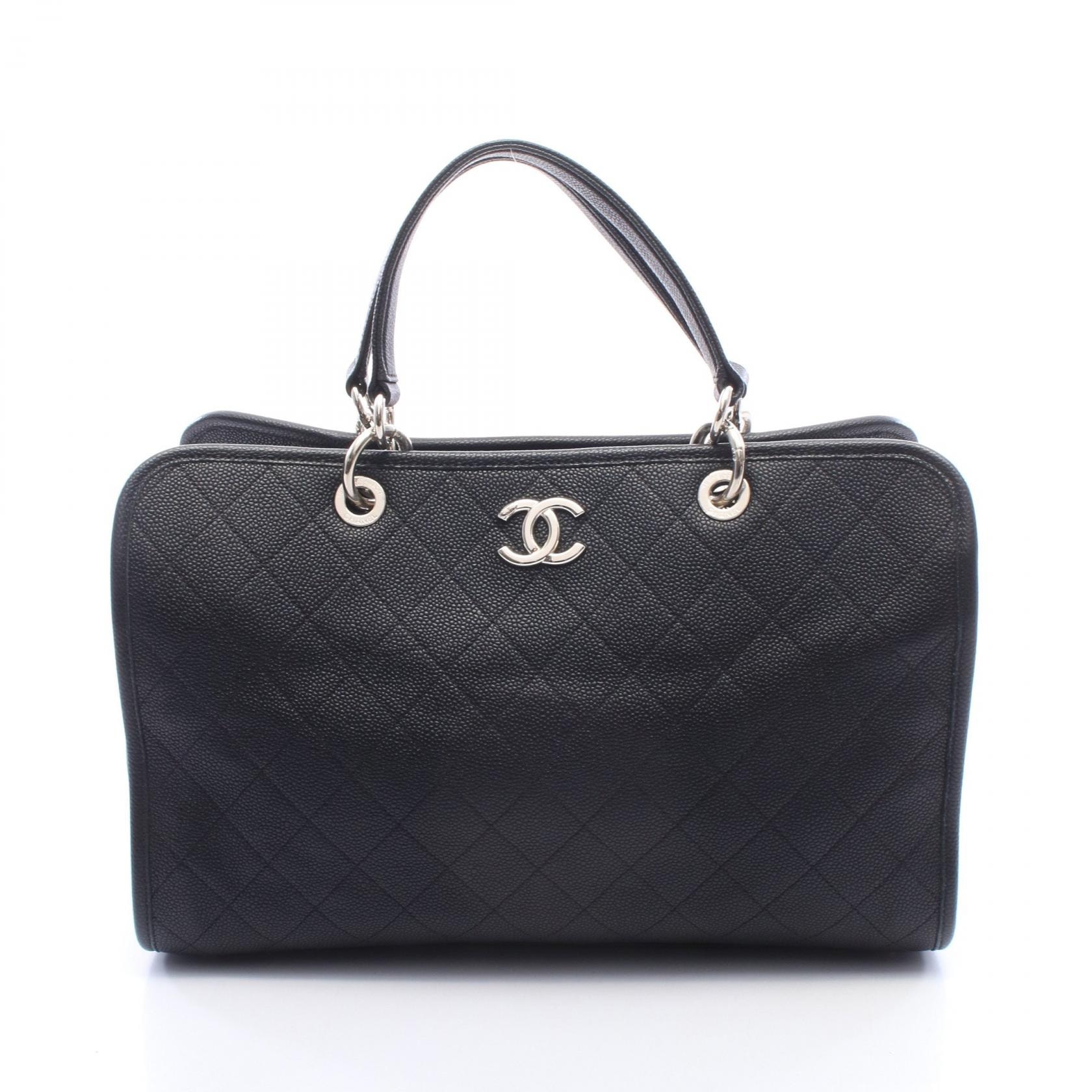 シャネル CHANEL マトラッセ ハンドバッグ バッグ キャビアスキン(グレインドカーフ) レディース ブラック系 【中古】