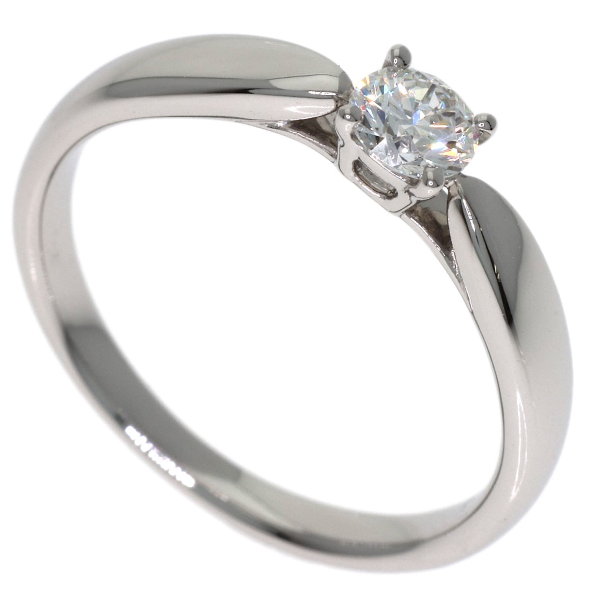 TIFFANY&Co. ティファニー ハーモニー ソリティア ダイヤモンド リング・指輪 PT950 レディース [中古]