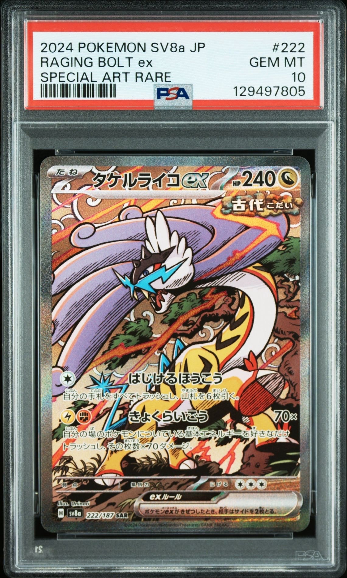 タケルライコex SAR [SV8a 222/187](ハイクラスパック「テラスタルフェスex」)