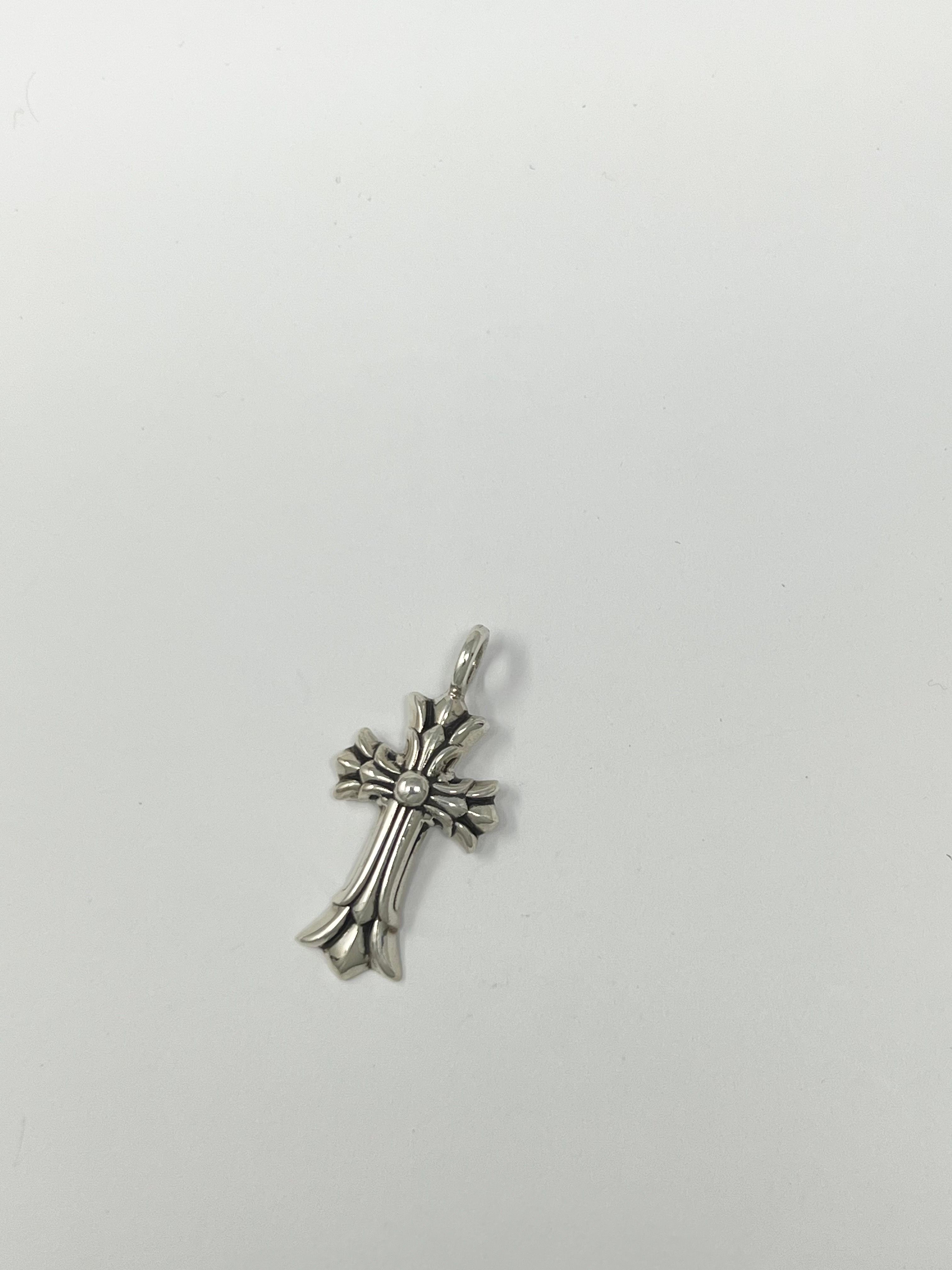 Chrome Hearts Double CH Cross Charm "Silver"