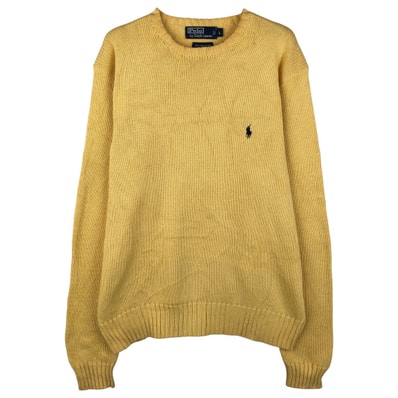 古着 ラルフローレン Ralph Lauren POLO by Ralph Lauren ピマコットンニットセーター メンズL相当/eaa605968