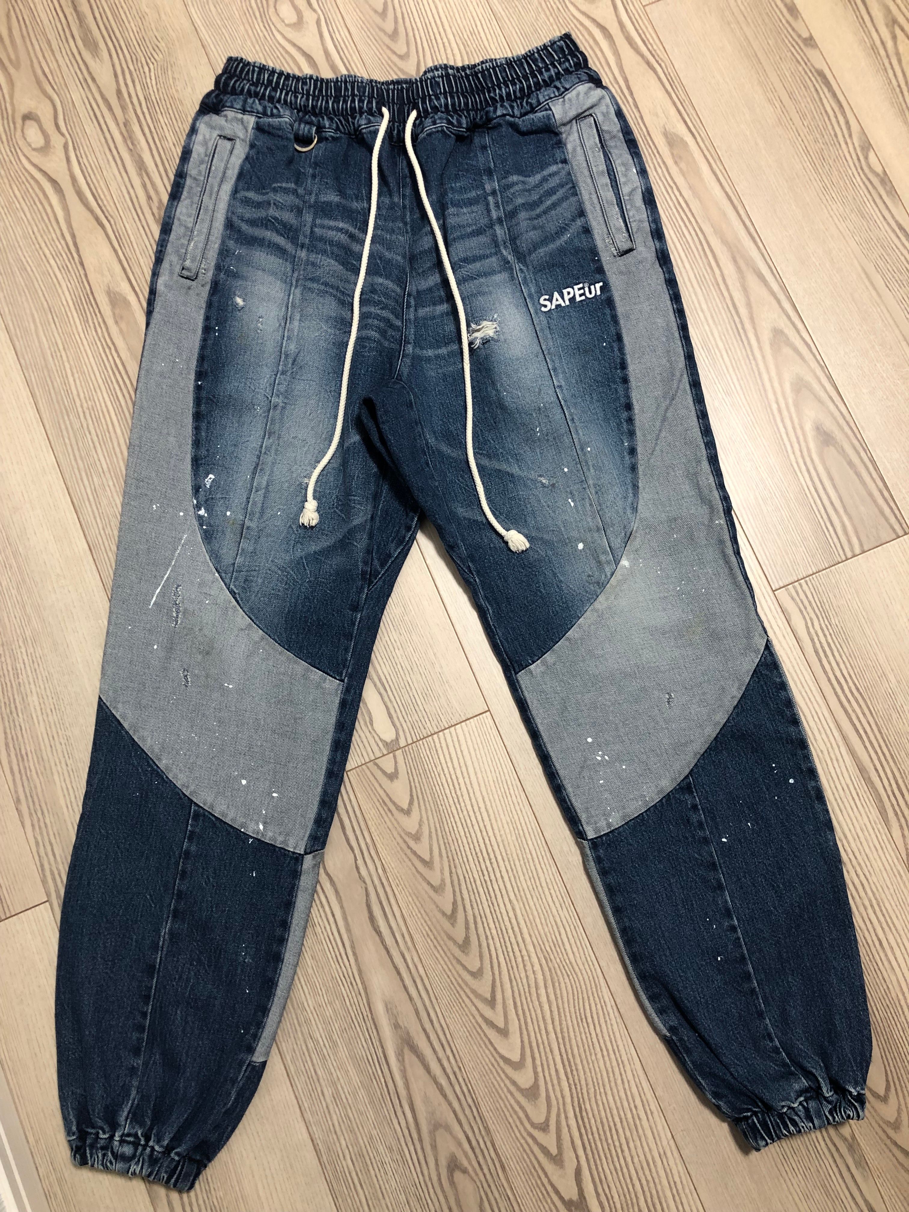 SAPEur DENIM TRACK PANTS "Indigo"