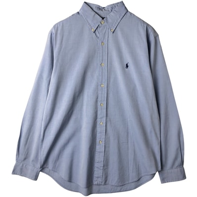 古着 ラルフローレン Ralph Lauren CLASSIC FIT クラシックフィット 長袖 ボタンダウンシャツ メンズL相当/eaa609644