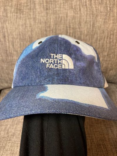 Supreme x The North Face Bleached Denim Print 6-Panel "Indigo"