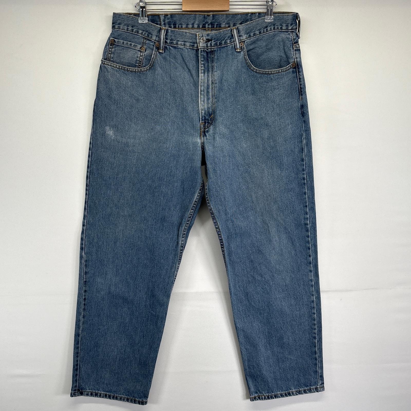 古着 リーバイス Levi's デニムパンツ 550 テーパード バギー ジーンズ ジーパン 長ズボン 大きいサイズ w38 L30 ブルー メンズ