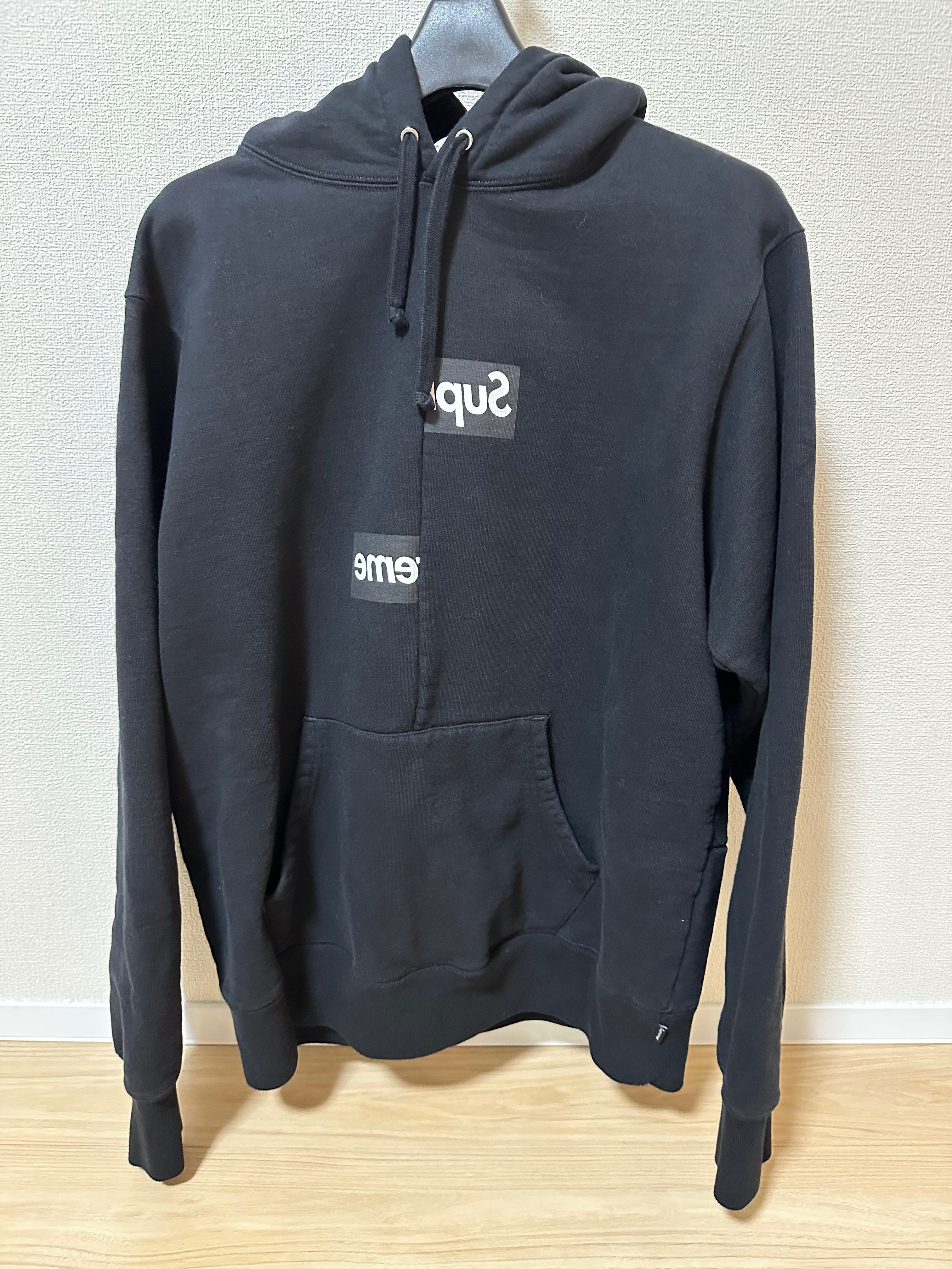 Supreme / Comme des Garçons SHIRT® Split Box Logo Hooded Sweatshirt "Black"