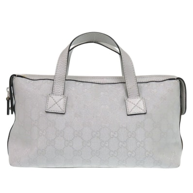 グッチ 264210 GGキャンバス レザー シルバー