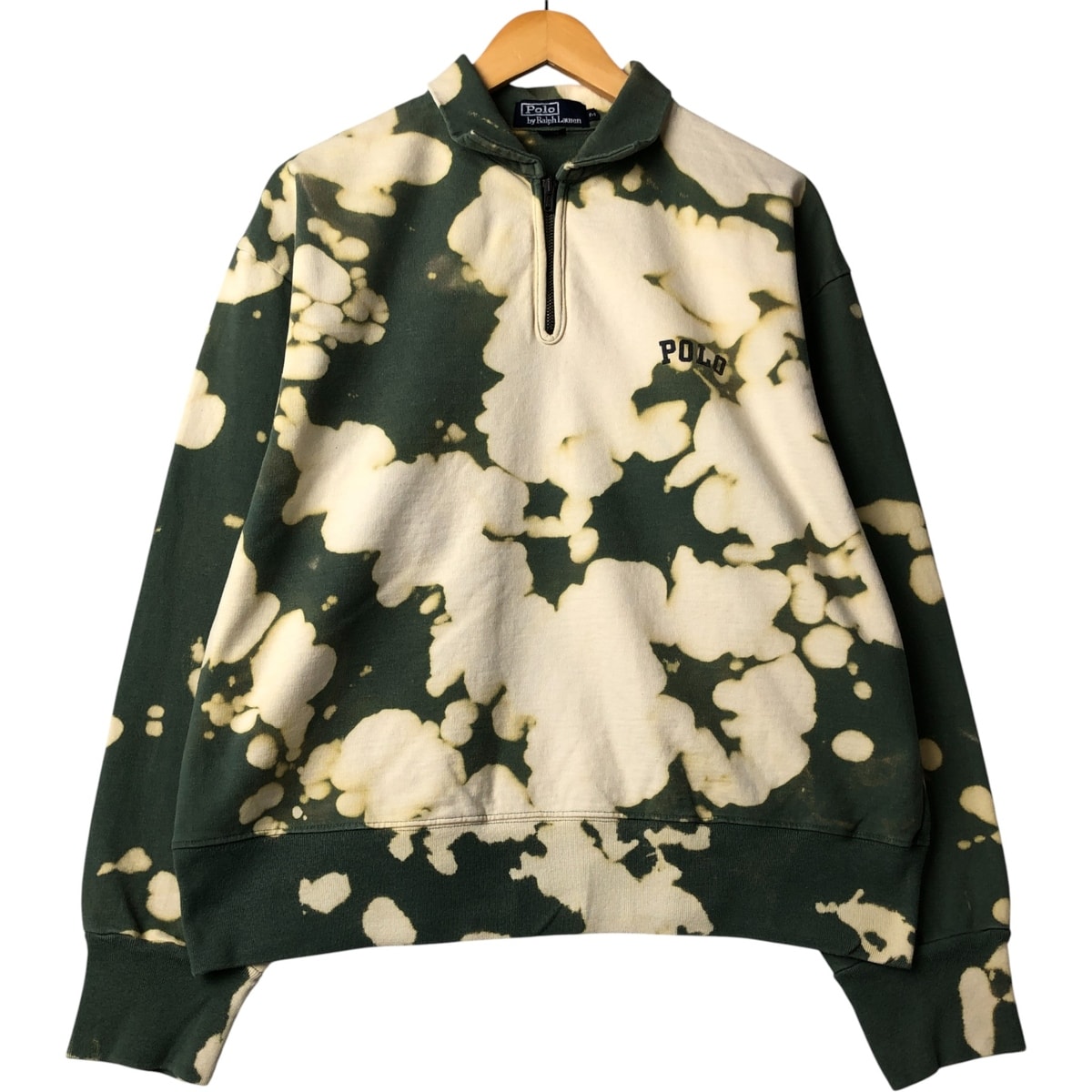 古着 90年代 ラルフローレン Ralph Lauren POLO by Ralph Lauren 襟付き ハーフジップスウェットシャツ トレーナー USA製 メンズM相当 ヴィンテージ/eaa589788