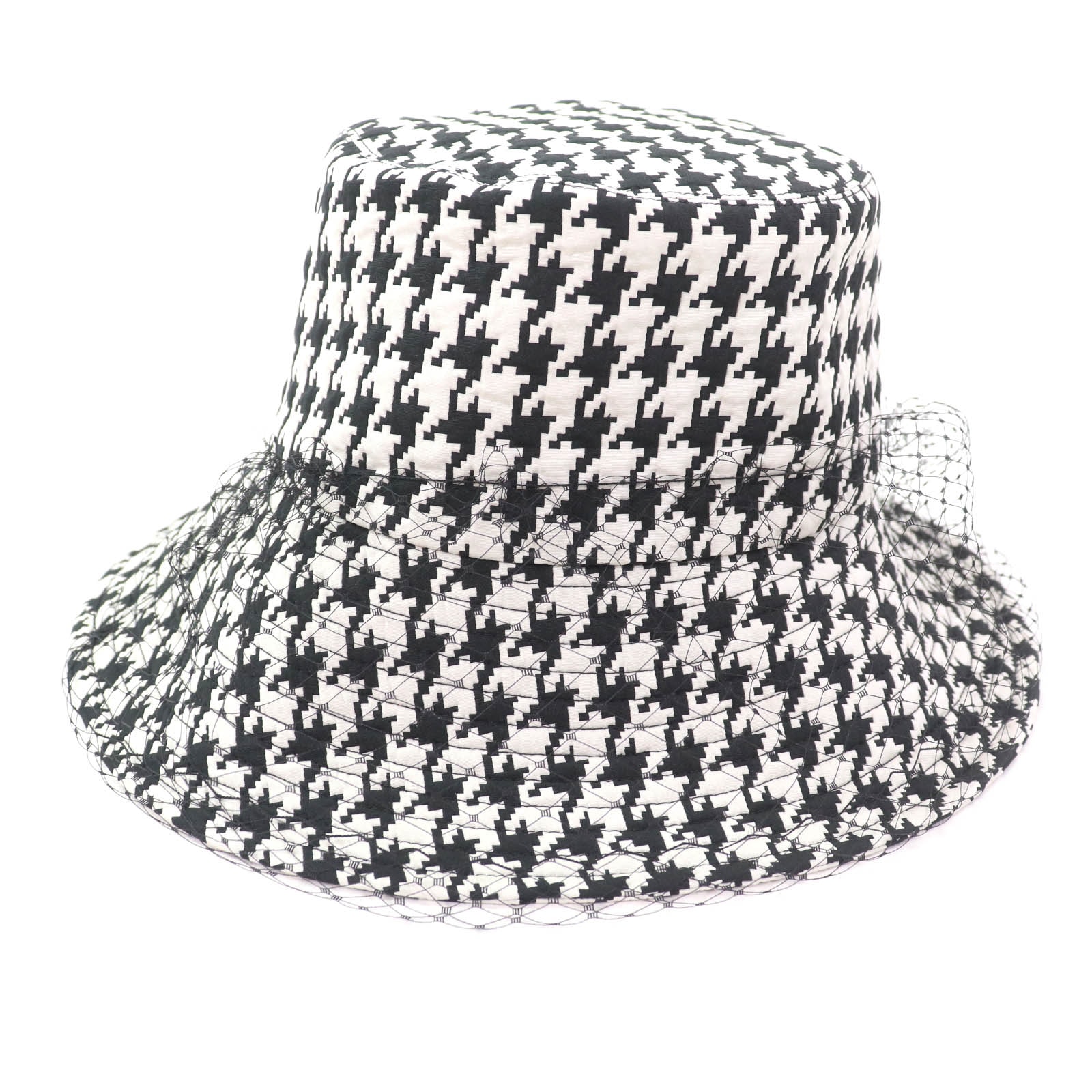 Dior Christian Dior Houndstooth Lace Hat "Black/White"